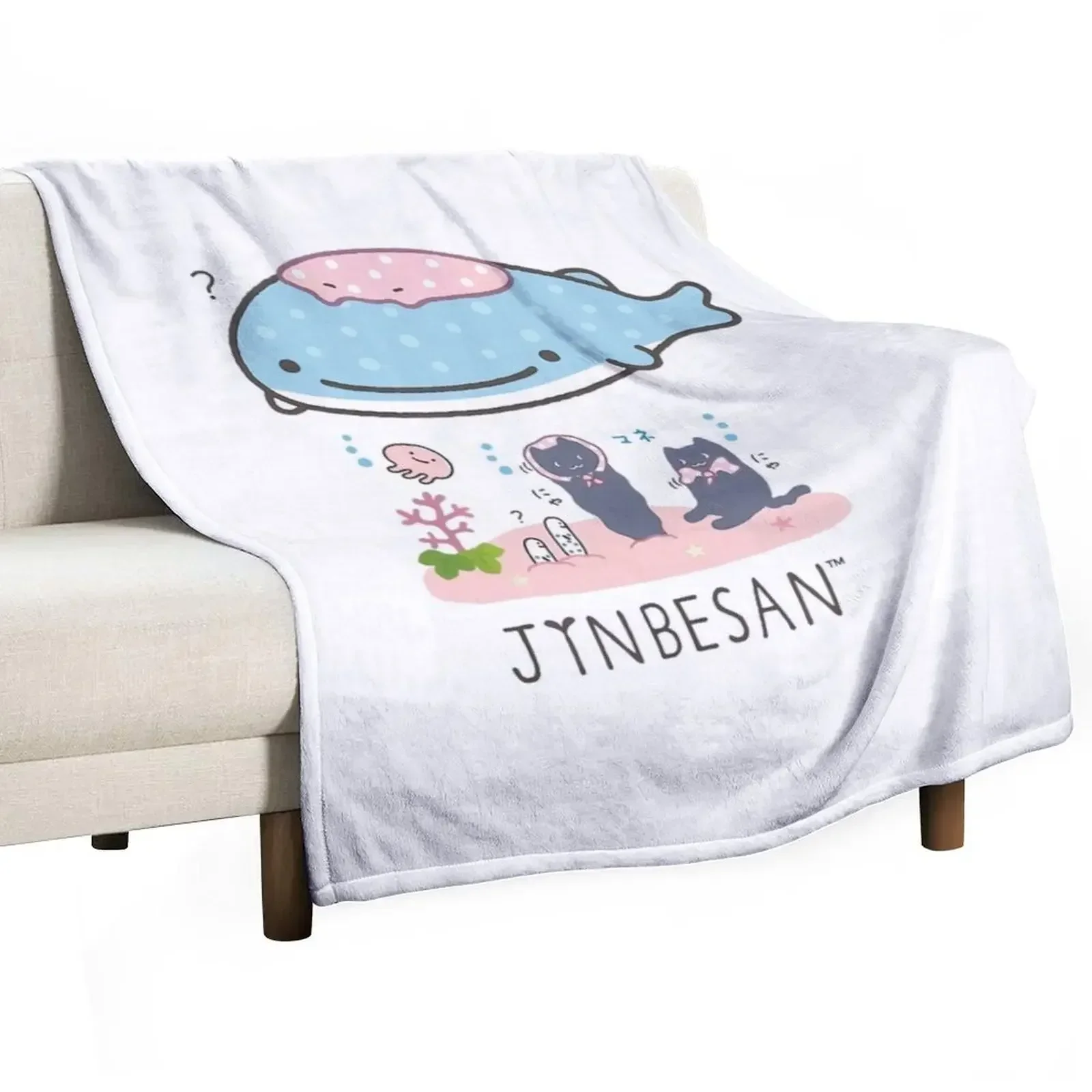 

Jinbesan Group Pose Throw Blanket Travel Decorative Sofas bed plaid Summer Beddings Blankets