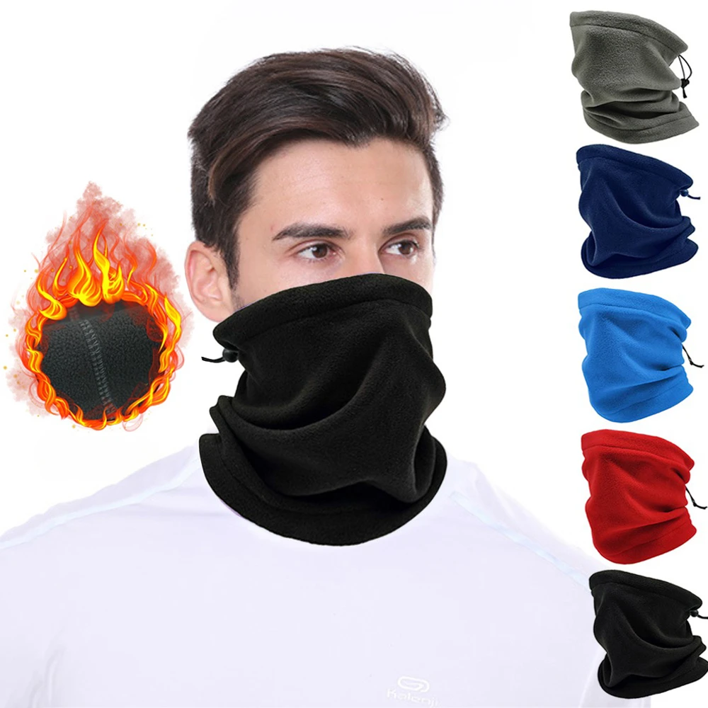 Fleece Warm Winter Windproof Neck Tube Scarf for Men Women Bandana Mask Half Face Cover Cycling Ski Sport Camping Hiking Scarf