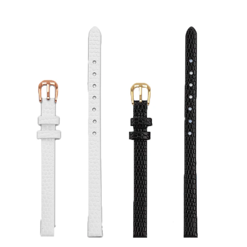 6mm 8mm 10mm 12mm 14mm Lizard Design Watch Strap For Casio Rose Fossil Rosemont RS045 Watchband Small Size Women's WristBracelet