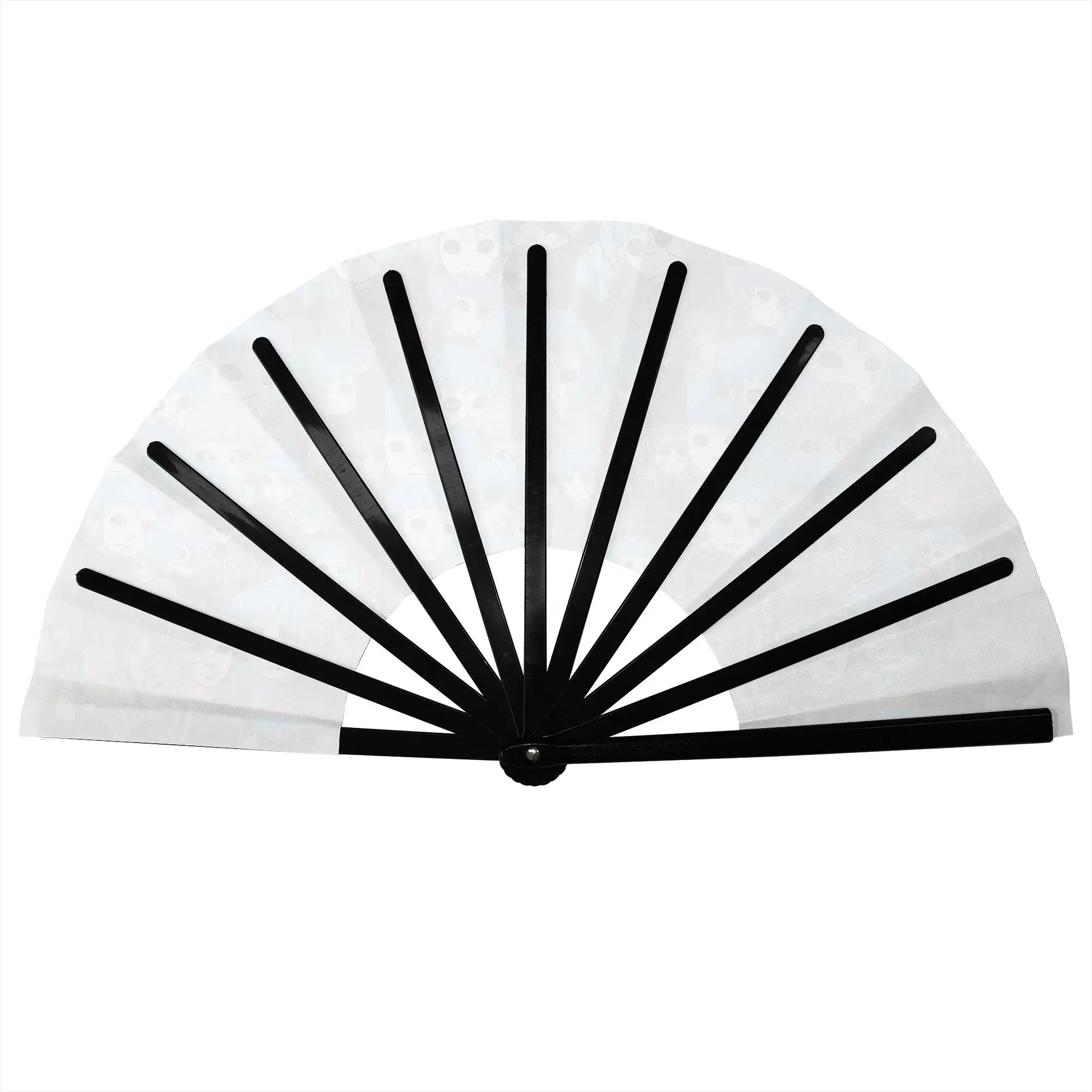 S-Sallyes Face Game Folding Hand Fan  DIY Manga Anime Polyester Fabric Fan Novelty Summer Accessory Decorative Fans