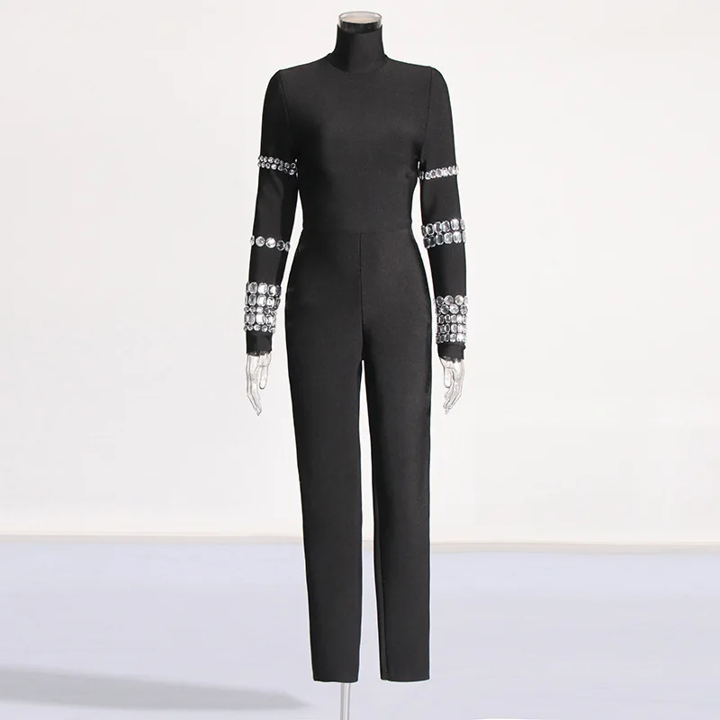 ZAMOR HIGH QUALITY Cross-Border Sexy Strappy Jumpsuit 2026 New Design Handmade Slim Fit High-End Women's Romper