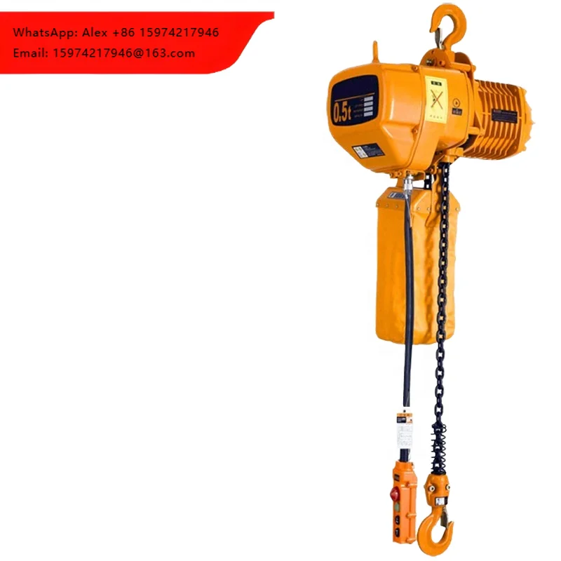Mini Mobile Electric Chain Hoist Trolley 380V Steel Lifting Hoist For Construction Mining 3m Standard Lifting Height Intelligent