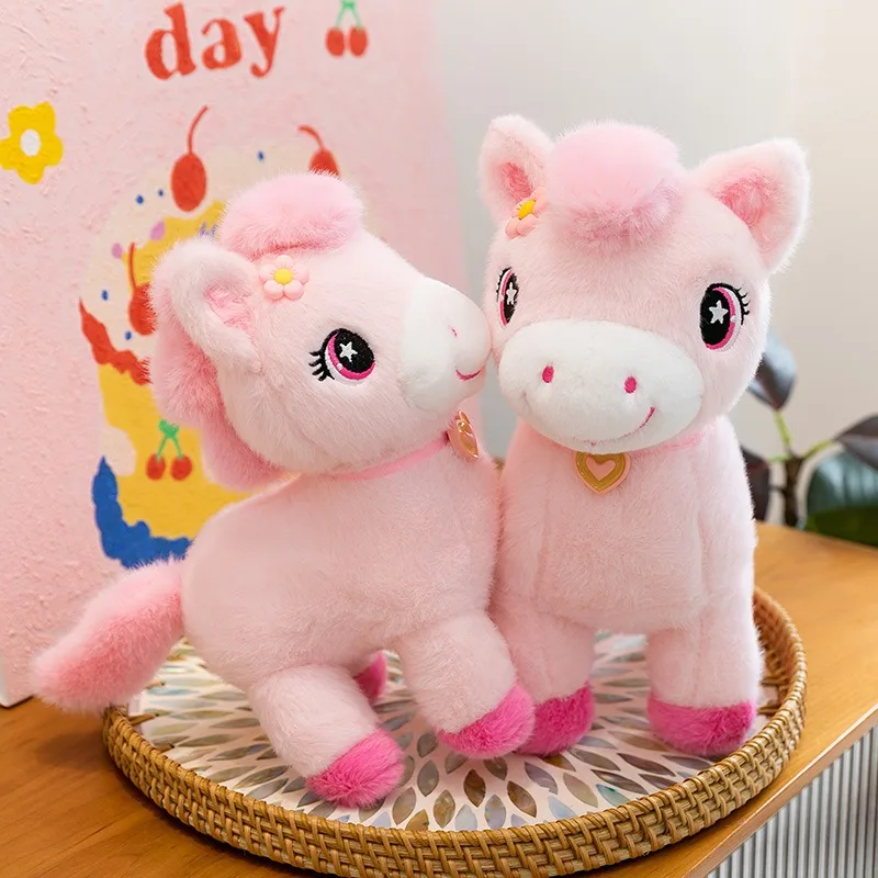 

Miniso 2026 Year of The Horse Mascot Peach Blossom Horse Plush Doll Home Decoration As A Birthday Gift for Friends