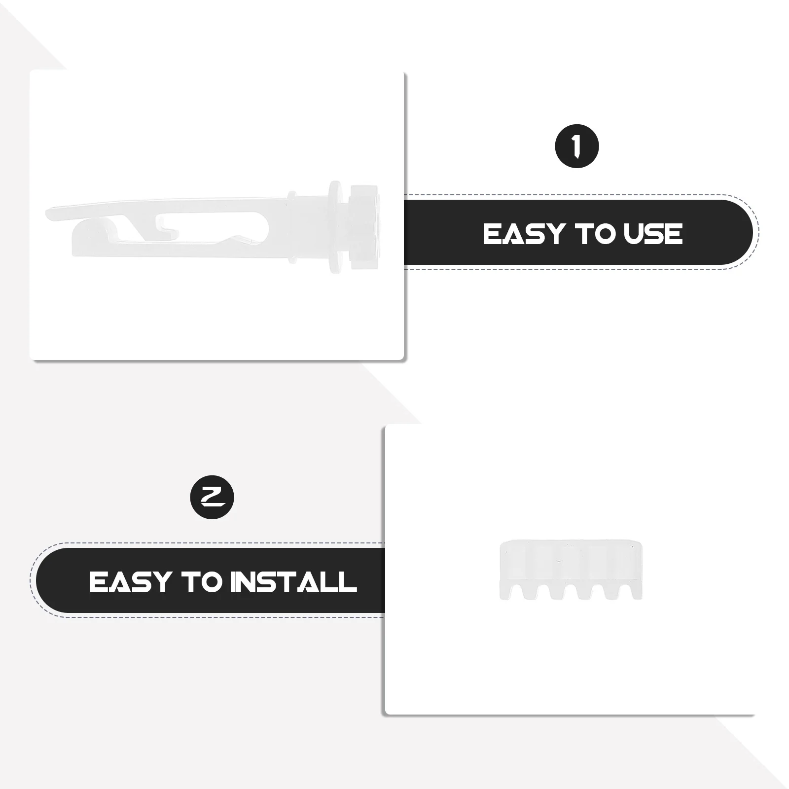 

1Set Curtains Pulley Accessories Smooth Vertical Blinds Replacement Stems Repair Parts Compatible with Most Blind Models