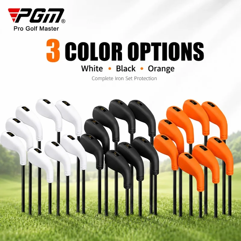 PGM Silicone Golf Iron Head Covers Set, Waterproof Club Head Sleeves, Anti-Scratch Durable, Easy Clean, Fit Iron Clubs image 5