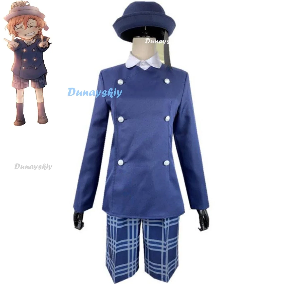 CosplayAnime Dazai Osamu Nakahara Chuuya Cosplay Costume Kindergarten School Uniforms Man Woman Kawaii Campus Suit