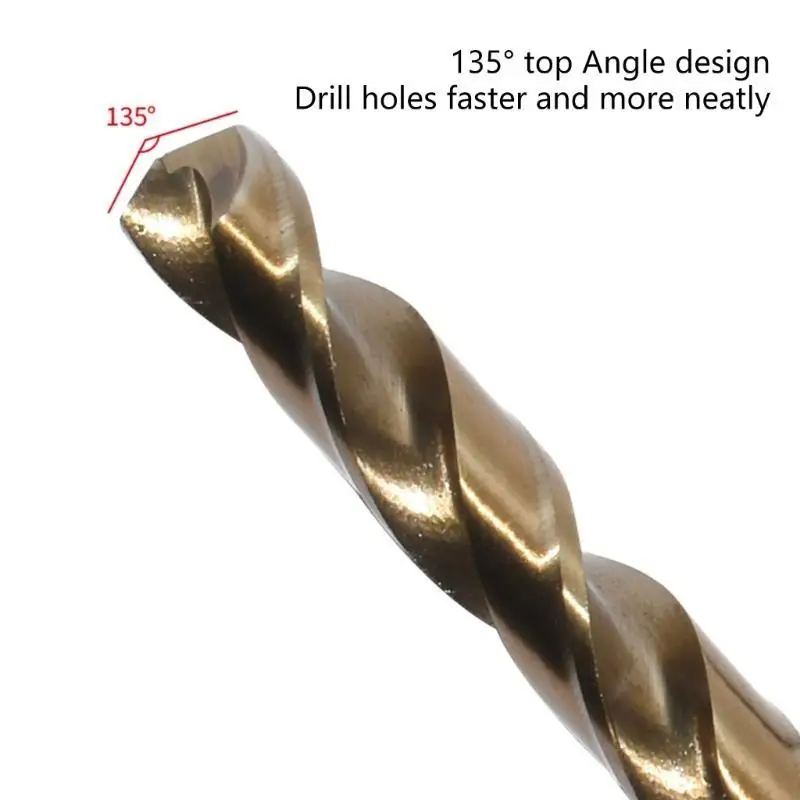 

M6CF 5 Pieces Shank Drill Bits 5/6/8/10/12mm for Fast and Smooth Metal Drilling