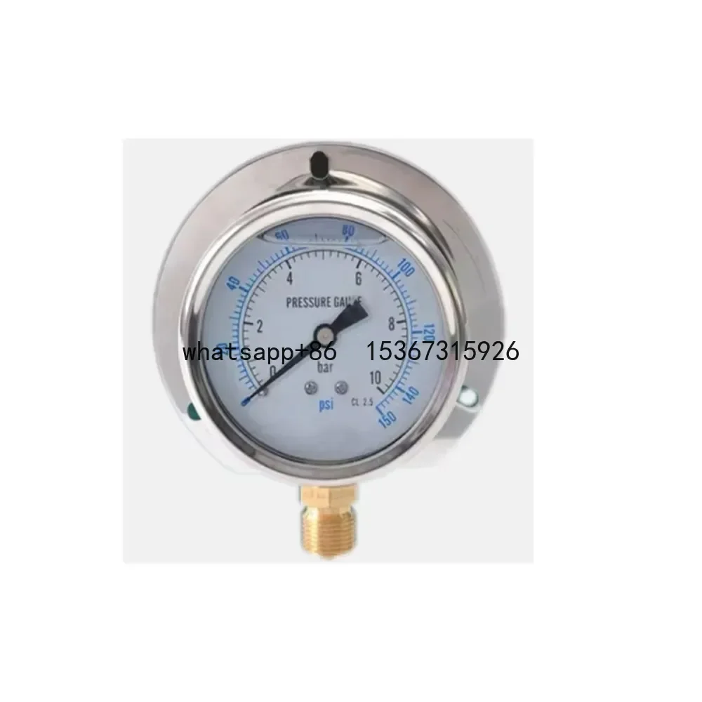 

pressure gauge YN100T 1MPA 20*1.5 Marine shockproof for manometer