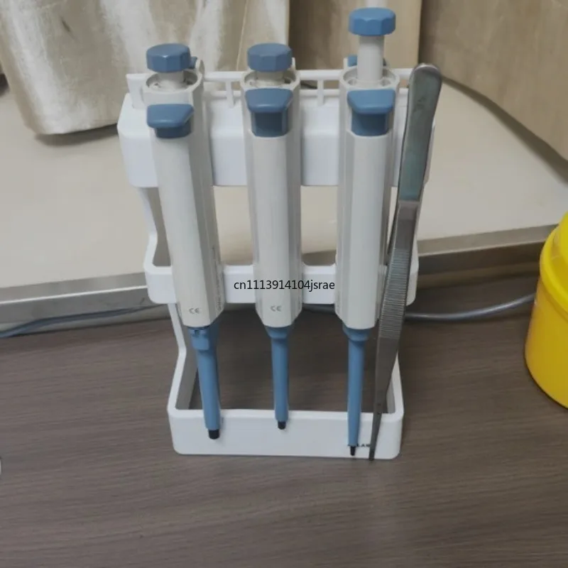 Rotary Pipette Stand, Circular T-Type Pipettor Holder, Universal Lab Pipette Rack, Detachable Support Bracket for Laboratory