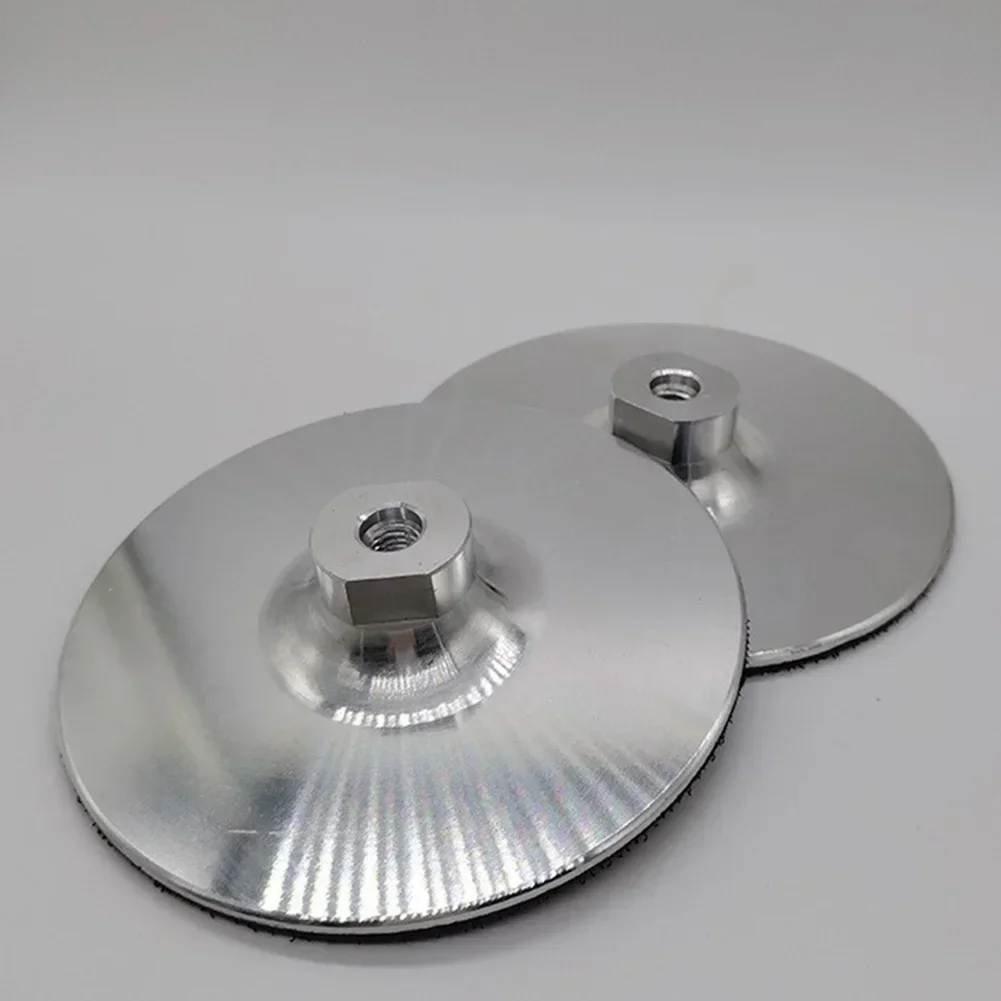 Almohadilla de pulido de aluminio de 100mm/ 125mm para amoladora angular de rosca M14 M10 5/8-11, accesorios para herramientas de pulido