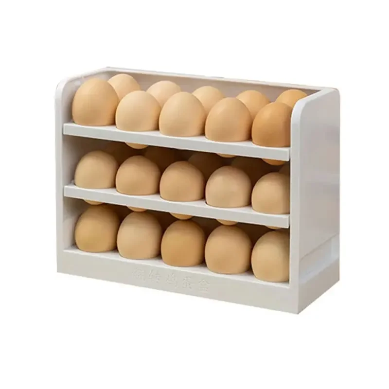 

Egg Storage Holder 3 Layers Egg Organizer Shelf Refrigerator Fresh Storage Egg Box Eggs Display Rack Kitchen Fridge Organizer