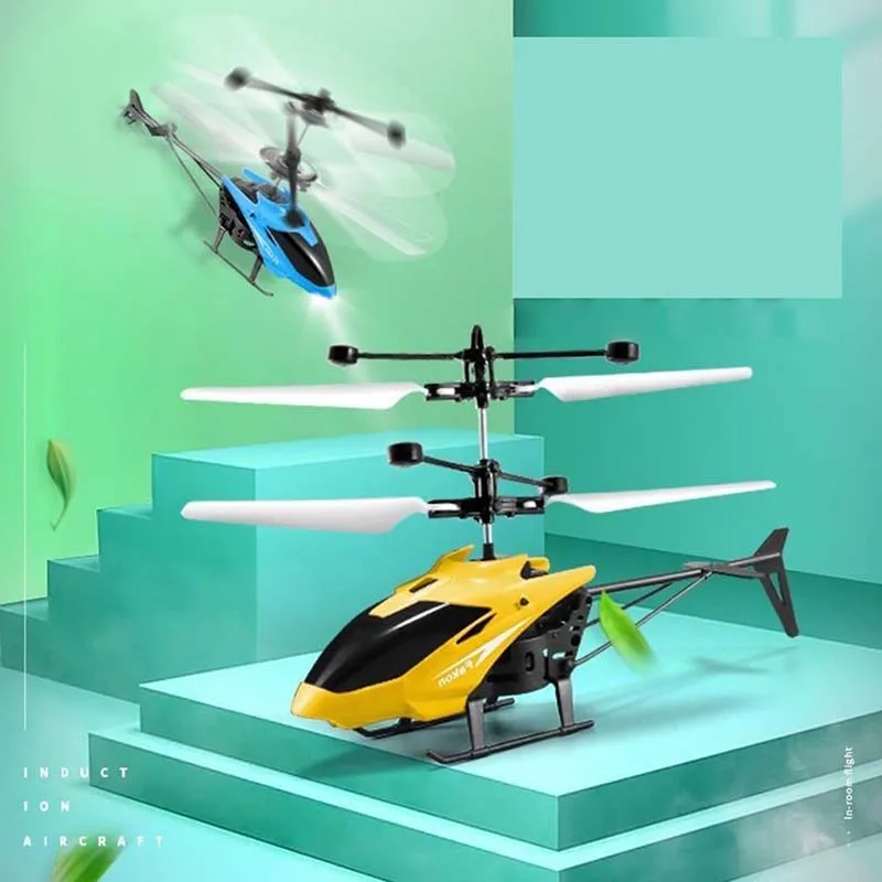 RC Helicopter Plane Mini Remote Control Airplane Children Radio Controlled Machine Flashing Light Toys for Kids Christmas Gifts