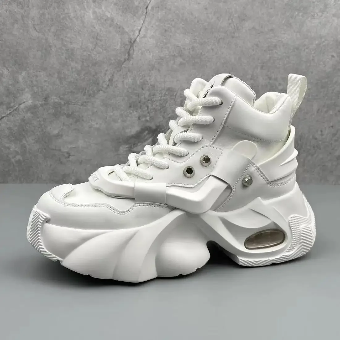 منصة أحذية للرجال الارتفاع زيادة تنفس عالية أعلى حذاء رياضة أحذية رجالية فاخرة أحذية رياضية كاجوال مريحة #1