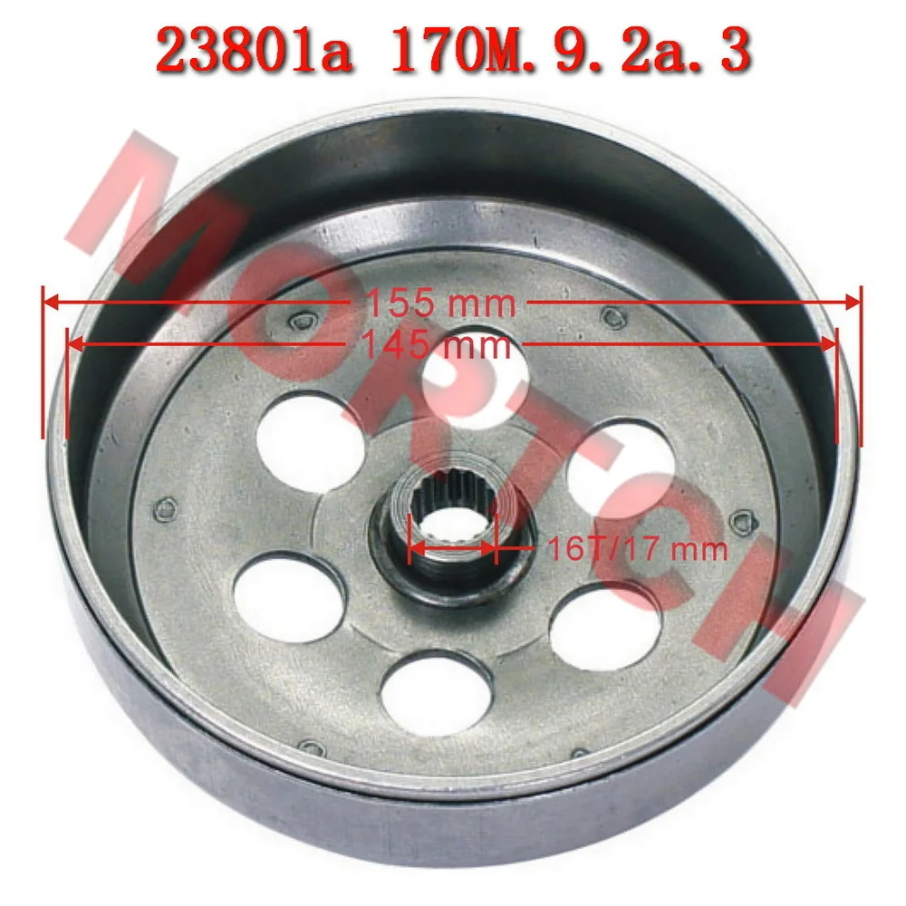 Obudowa sprzęgła dla MAJESTY LINHAI Buyang Feishen Gsmoon Jinlang Xingyue Sym Citycom GTS 250 260 300 YP250 JL250 LH300 23801