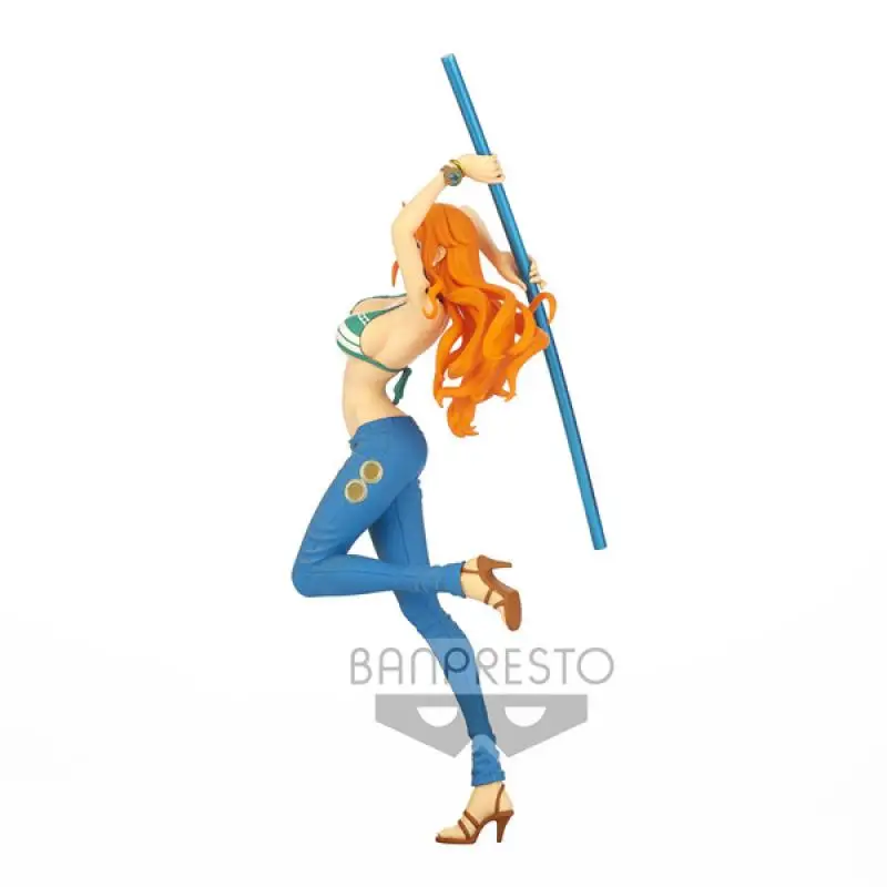 in stock BANDAI BANPRESTO LADY FIGHT ONE PIECE Nami action figure peripherals Model Garage Kit Ornaments Customized