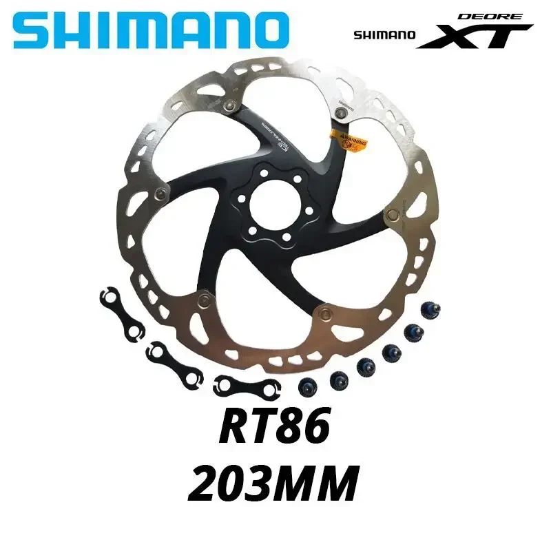 Shimano DEORE XT SM-RT86 Six Nails Brake Disc For MTB Six Nails 160mm 180mm 203mm Brake Disc Brake Rotor disc 203