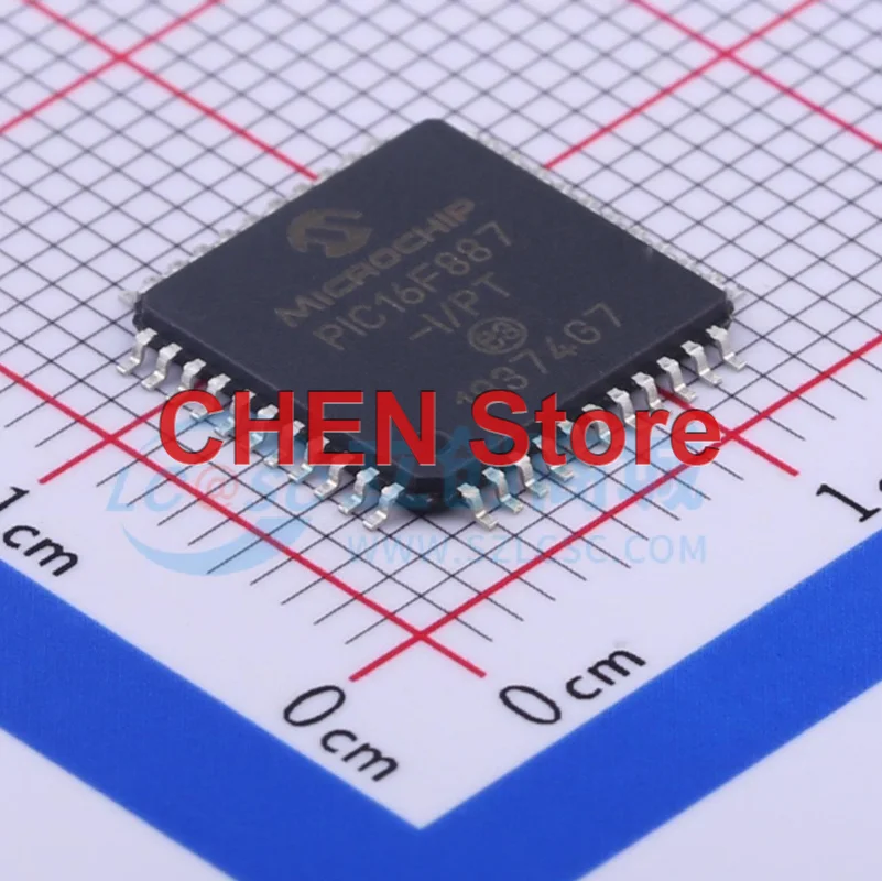 

6PCS NEW PIC16F887-I/PT TQFP-44 Microcontroller chip Electronic Components In Stock BOM Integrated Circuit