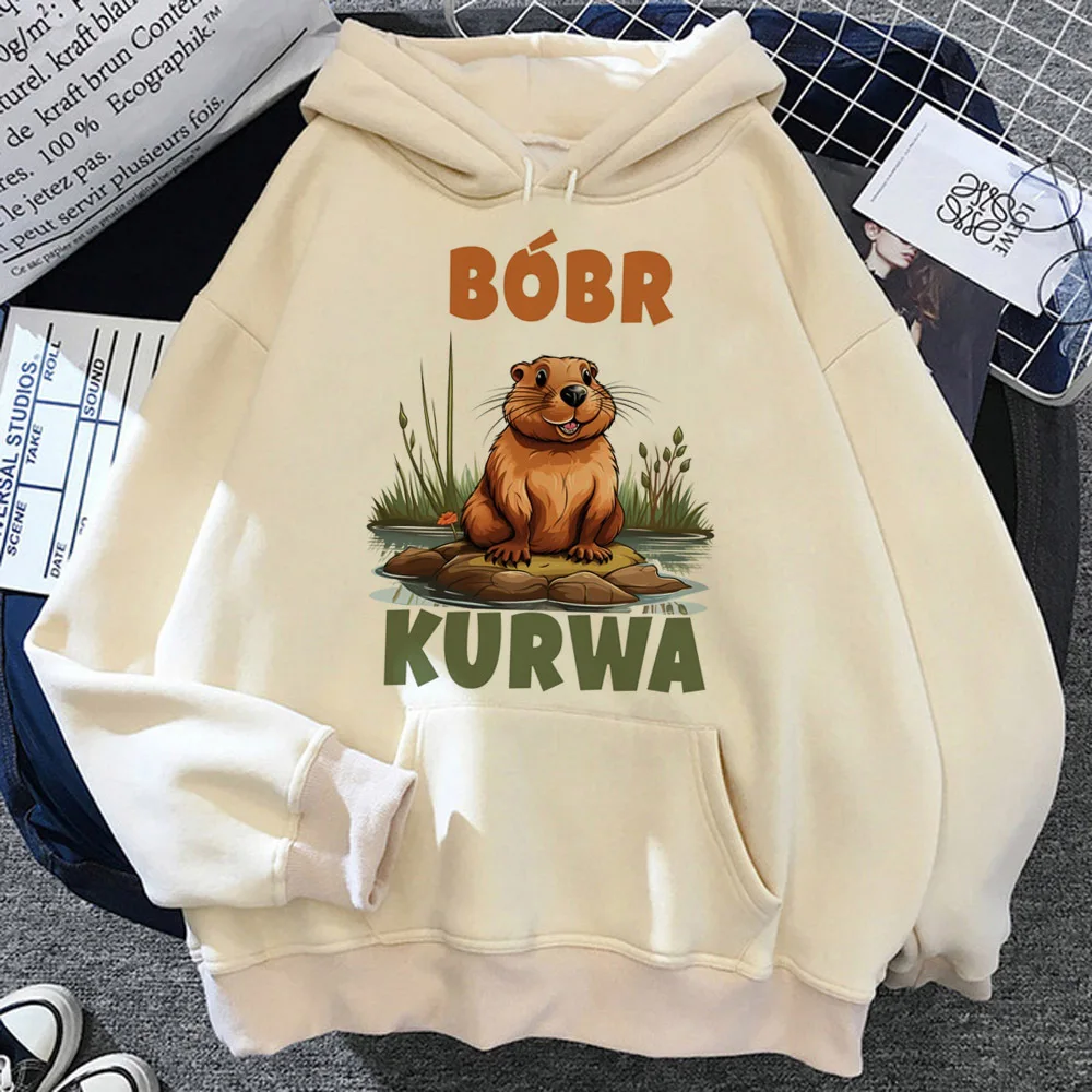 

Bobr Kurwa hoodies women y2k aesthetic Kawaii sweat y2k vintage pulls clothing female anime sweatshirts