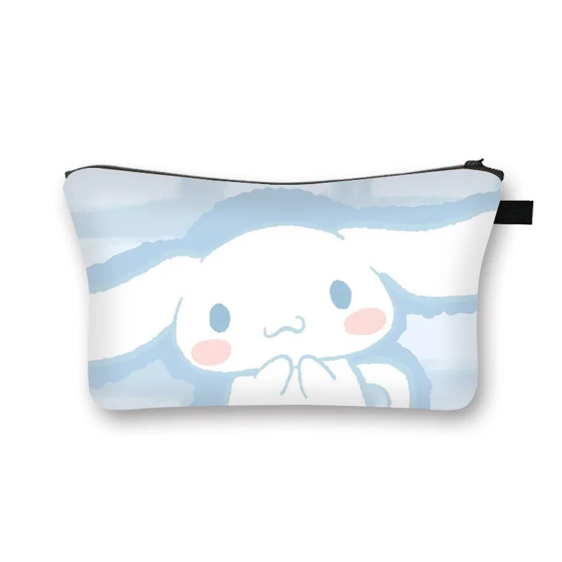 Sanrio Kuromi Melody Cinnamoroll Lápis Pouch, Grande Capacidade Pen Case, bonito saco cosmético para meninas, Artigos de papelaria para estudante