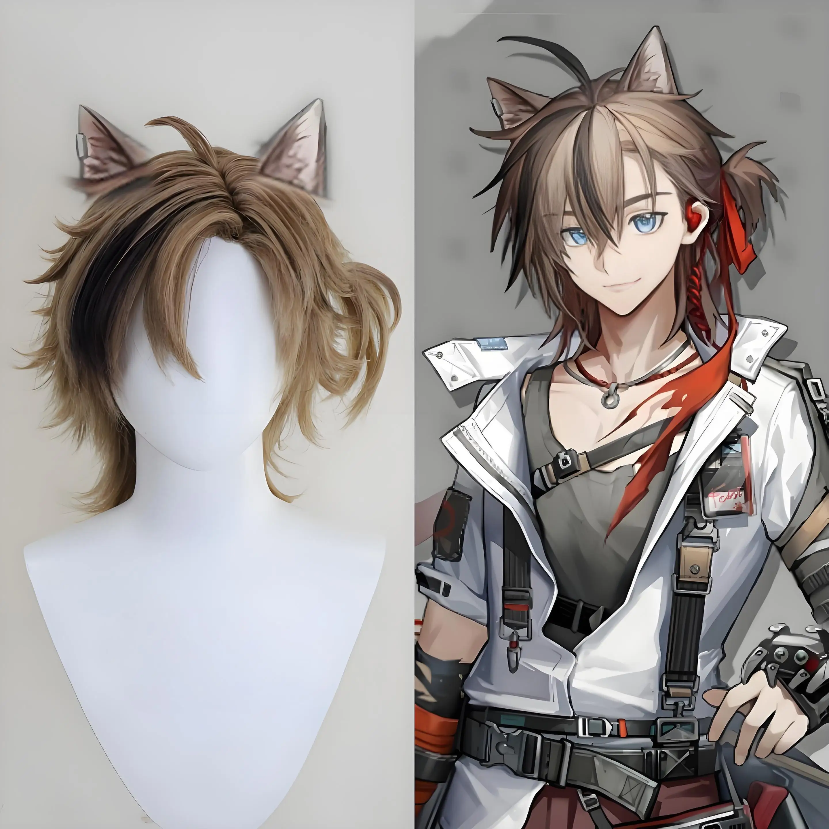 Arknights Stainless Feaster Dionysus Cosplay Wig – Heat Resistant Wig