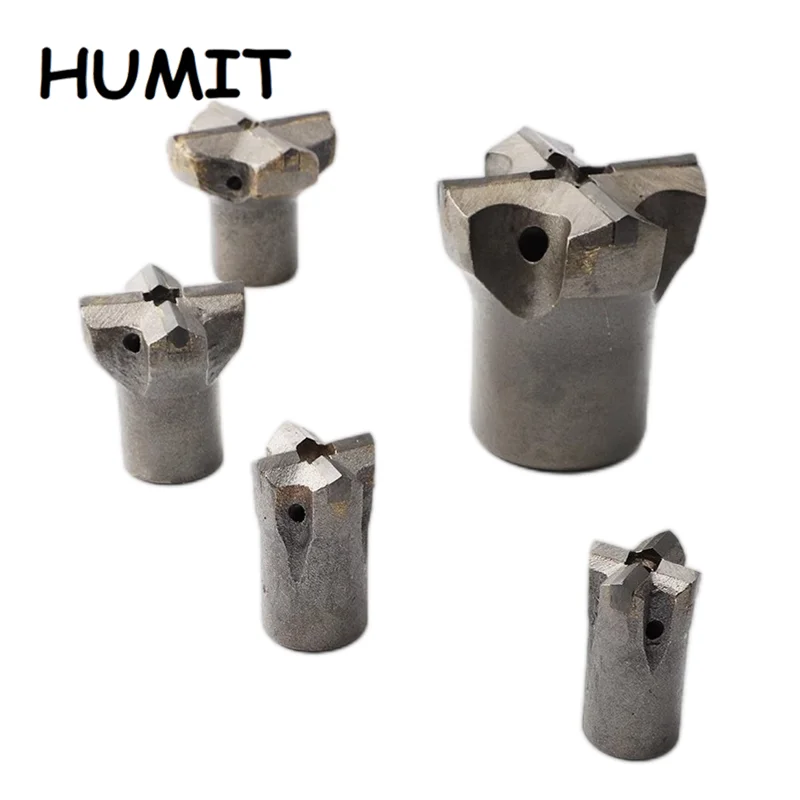 1 5 10pcs 28-100mm Hard Alloy Rock Cross Chisel Drilling Bits Taper Chisel Core Drill Tips For Mining Tunnel Stone