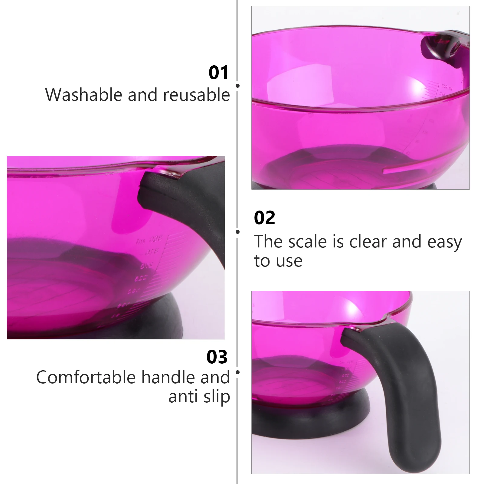 

1Pcs Hair Dye Silicone Mixing Bowl Sturdy Hair Coloring Cup Essential for Salon Barbershop DIY Hairdressing Dyeing Bowl