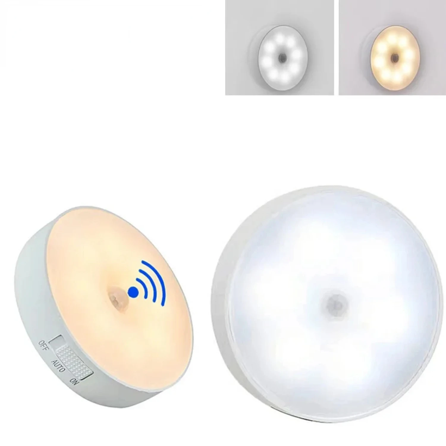 Eco-Friendly Rechargeable USB Motion Sensor Night Light - Compact, Stylish, & Energy-Efficient - Ideal for Bedroom, Kitchen, Hal