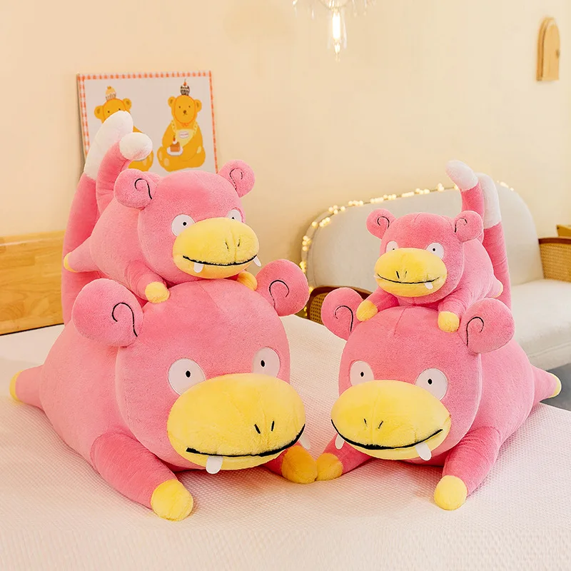 45/60/80cm Slowpoke Pokemon Plush Toys Anime Doll Cute Ornament Kawaii Giant Pokémon Stuffed Plushie Pillow Gift for Children