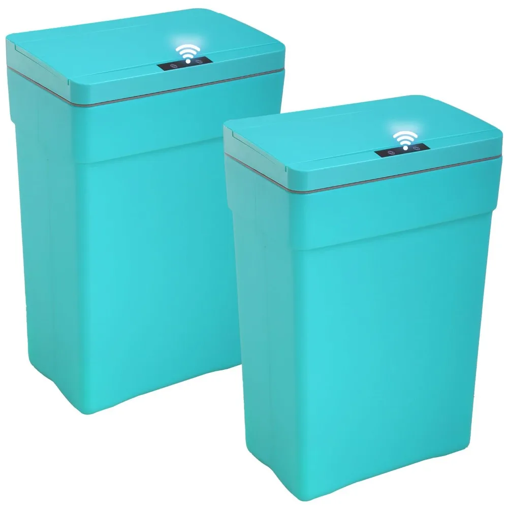 

13 Gallon Trash Can Automatic Kitchen Trash Can Touch Free High-Capacity Garbage Can with Lid for Bedroom Bathroom Home Office 5