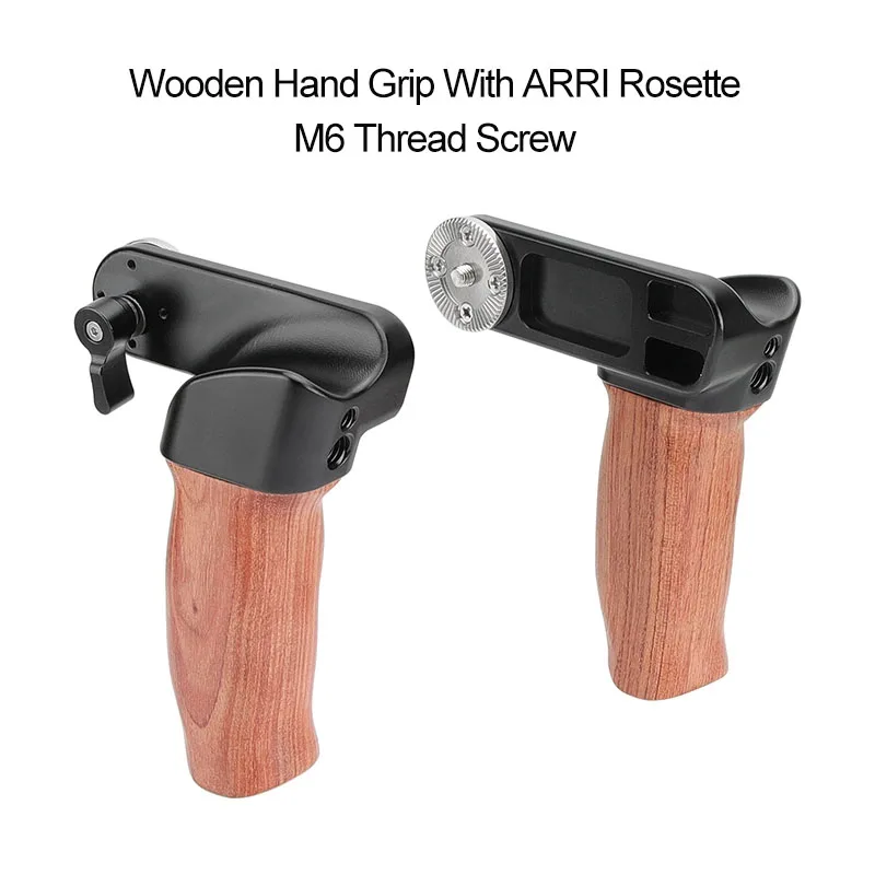 

Деревянные ручки камеры CAMVATE с розеткой ARRI, винтовым соединением с резьбой M6 для установки плечевого крепления камеры, видеоклетка DV