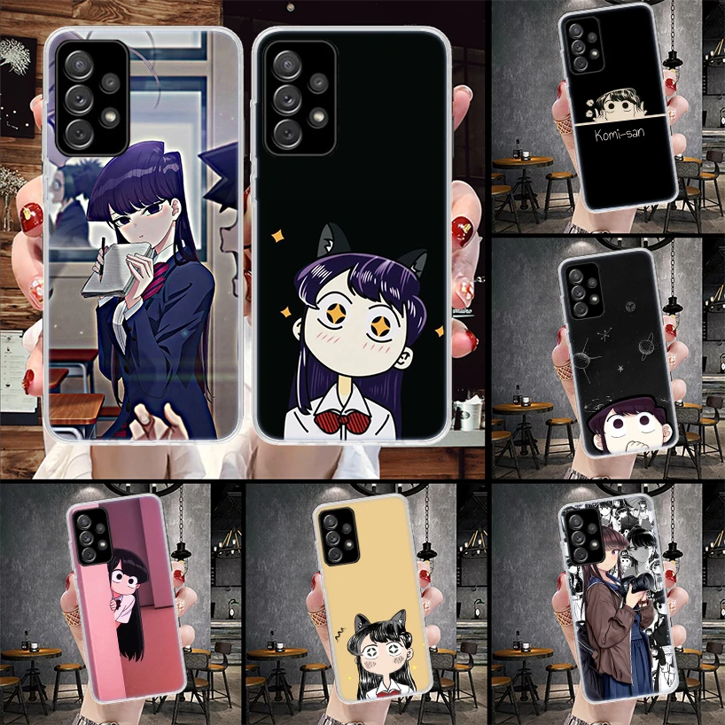 Komi Can't Communicate Phone Case For Samsung Galaxy A71 A51 A41 A31 A21S A11 A70 A50 A40 A30 A20E A10S A20S A6 A7 A8 A9 + Soft