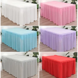 2pcs Disposable tablecloth table skirt