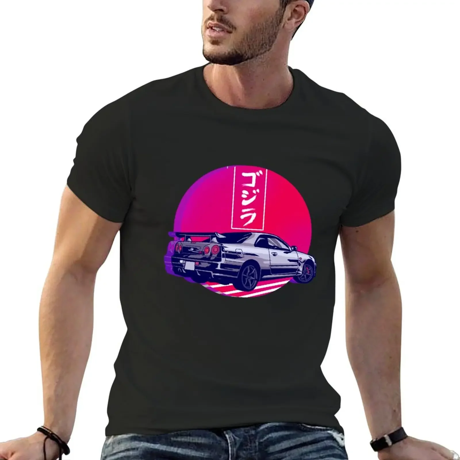 

GTR R34 Gojira Sunset T-Shirt boys animal print blanks tshirts for men