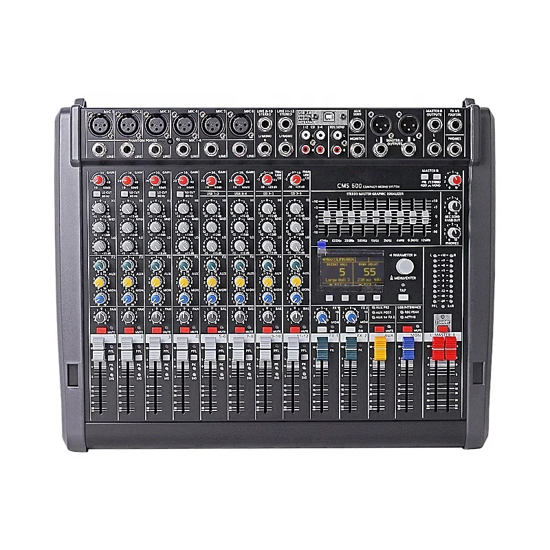 Grosir kualitas tinggi mixer CMS 600-3 dual 99 dsp profesional digital audio mixer dj controller/mixer konsol audio