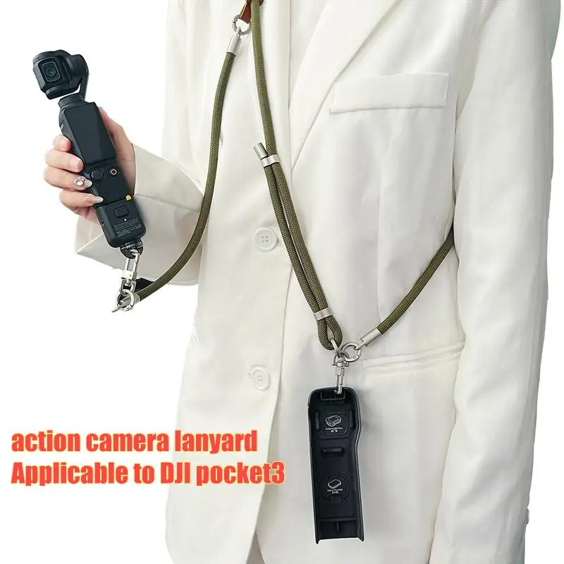 (BF06)For Pocket 3 Neck Strap Crossbody Lanyard Anti-Loss Shoulder Belt Hand Strap Adjustable For Camera Accessories