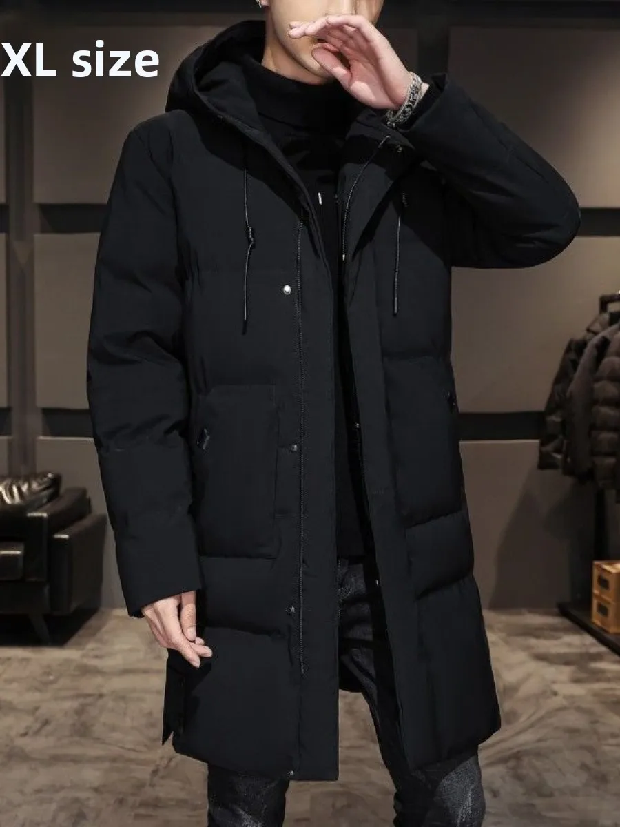 

Мужская зимняя куртка средней длины из хлопка, утепленная, повседневная, больших размеров, свободного кроя, на хлопковой подкладке, парка, повседневная