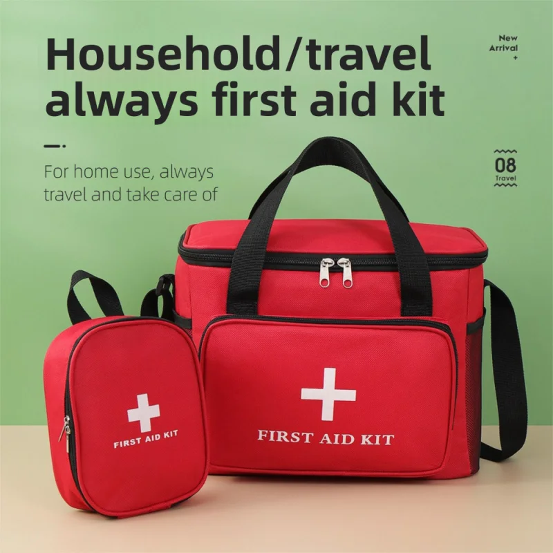 

High Capacity Car Mounted Medical Kit, Outdoor First Aid Kit, Household Fabric Epidemic Prevention Emergency Drug Storage Bag