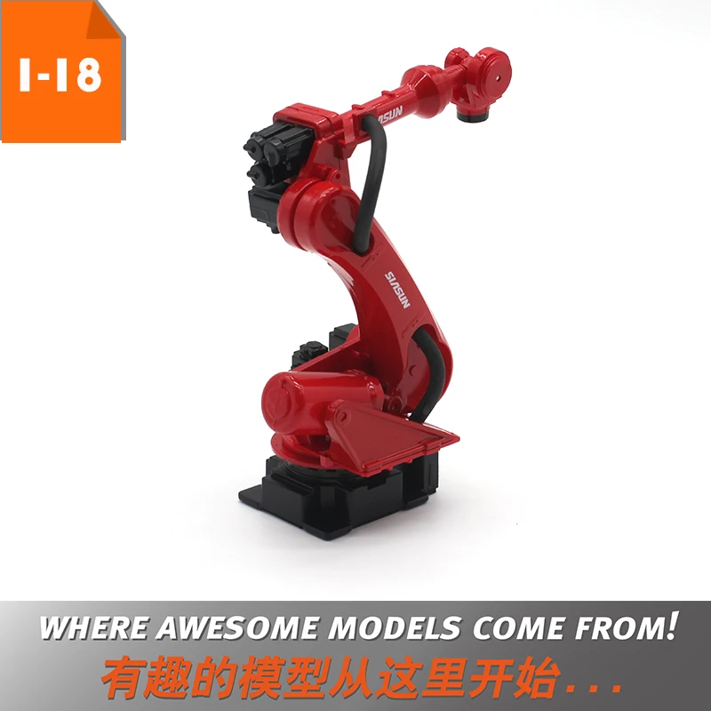 1:18 SIASUN Industrial robot mechanical arm six-axis simulation rotatable scene model gift (model only,no function)