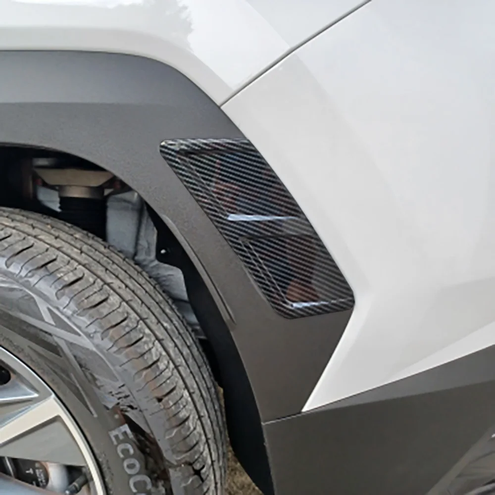 

Carbon Fiber Look Wheel Fender Trim Moulding Stickers For Hyundai Tucson NX4 2021-2024 Accessories 4pcs