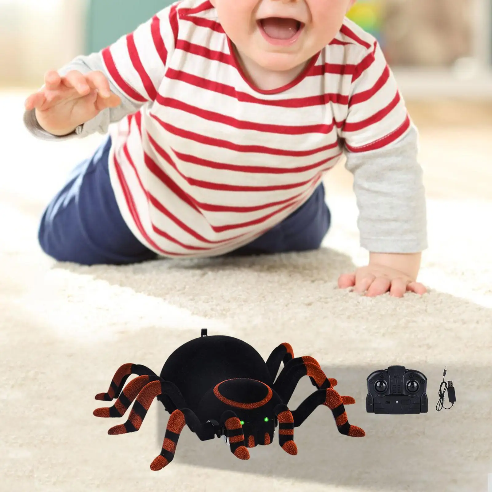 Remote Control Spider Toy Educational Toy Decoration Remote Control Kids Toy for Children Kids Boys Girls Toddlers Birthday Gift