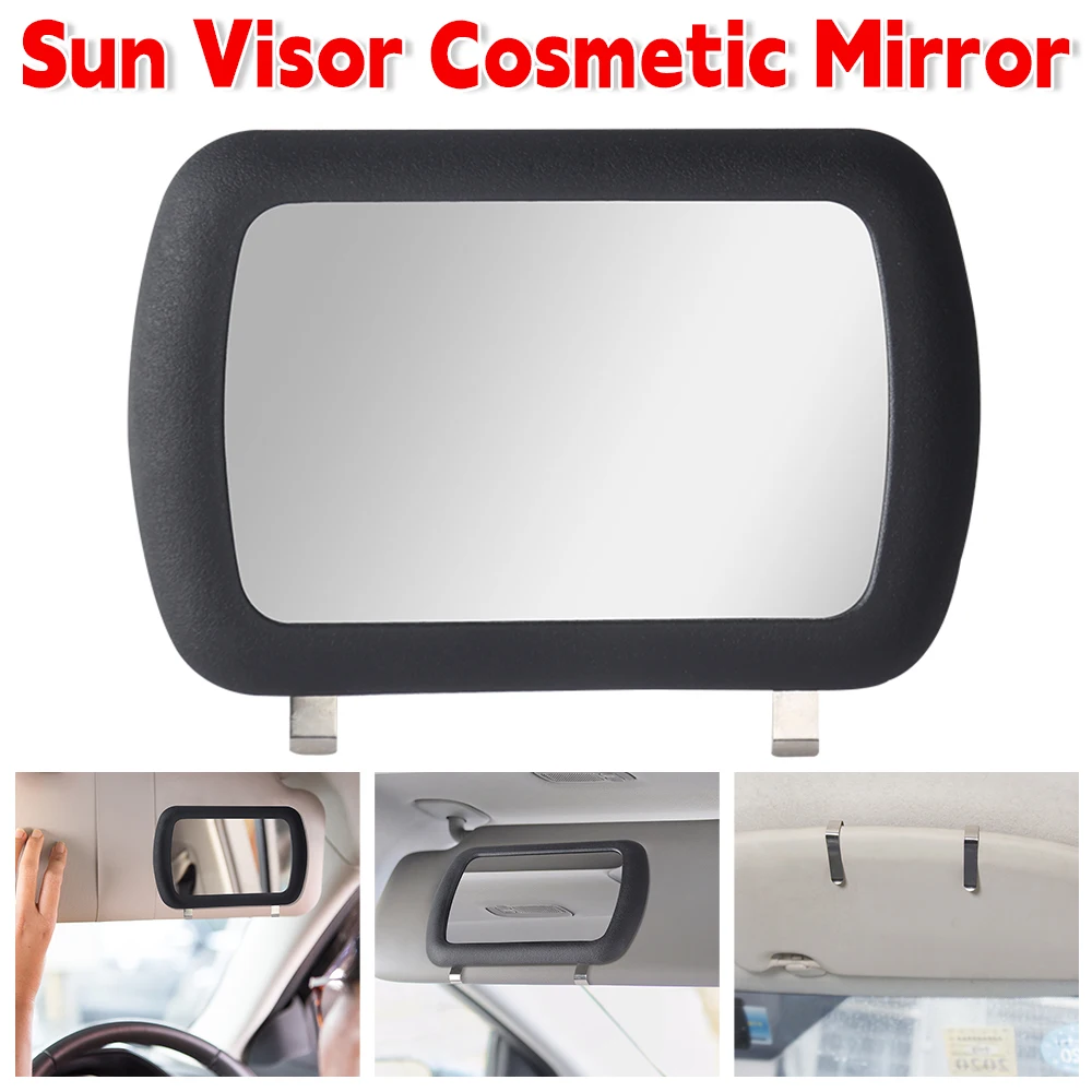 Portable Auto Interior Make Up Mirror Car Sun Visor Decorative Mirror Universal Automobile Make Up Mirror Auto Interior Parts