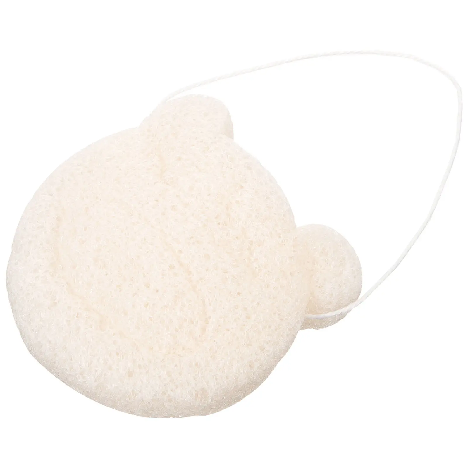 Baby Kids Toddler White Bear Konjac Exfoliating Scrubber Shower Sponges Body Bath Konjac Sponge Wash Care Bath Toy