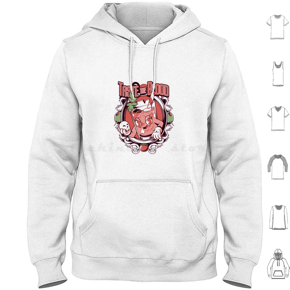 Bloody Mary Hoodies Long Sleeve Tomato Cute Pun Hour Classic Food Horror Drink Funny Retro 1960 1970 1980 1990 Vintage