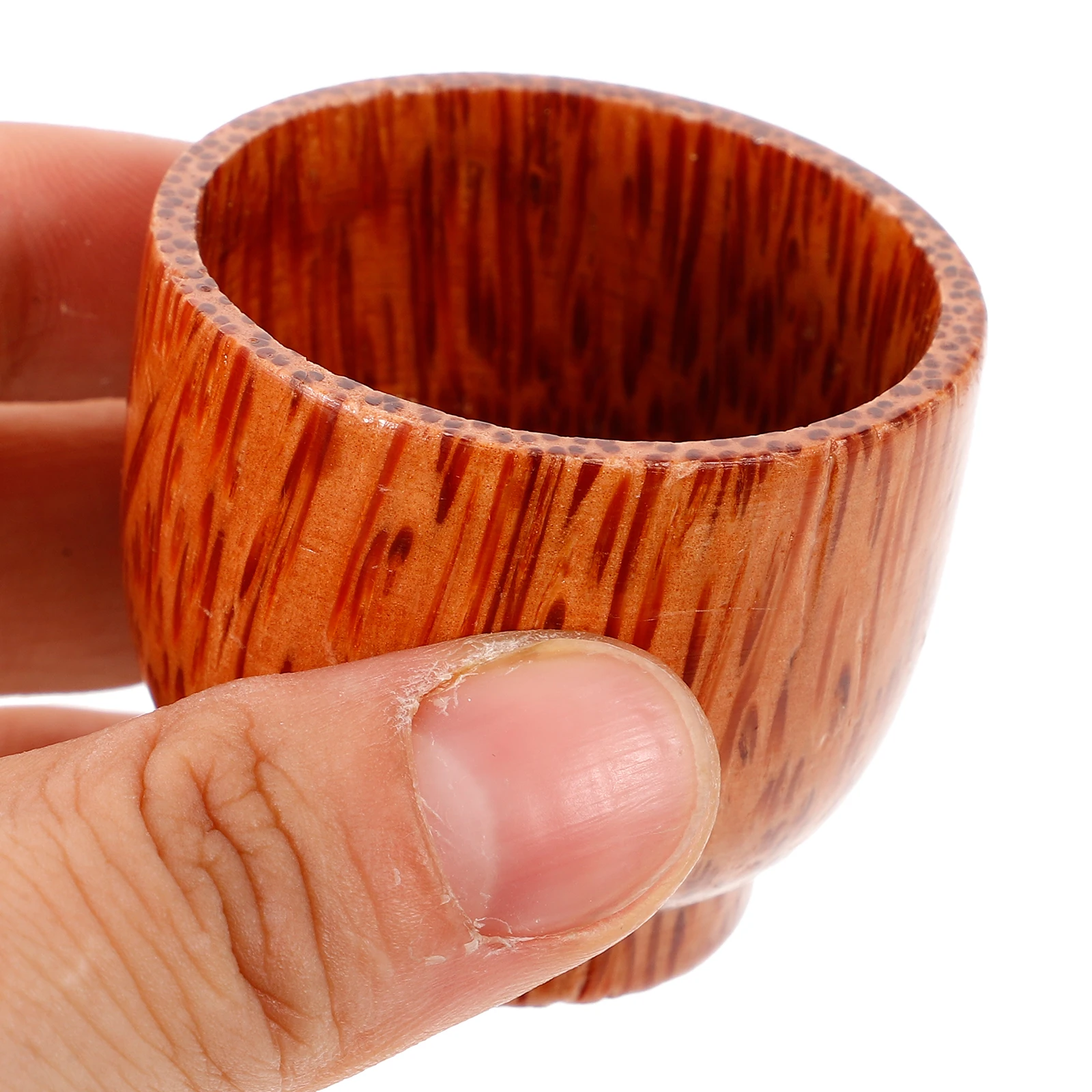 

2Pcs Wooden Shot Glass Drinking Natural Coconut Water Tea Wine Travel Camping Gift Men Japanese Tea Mug Wooden Water Cup Wine