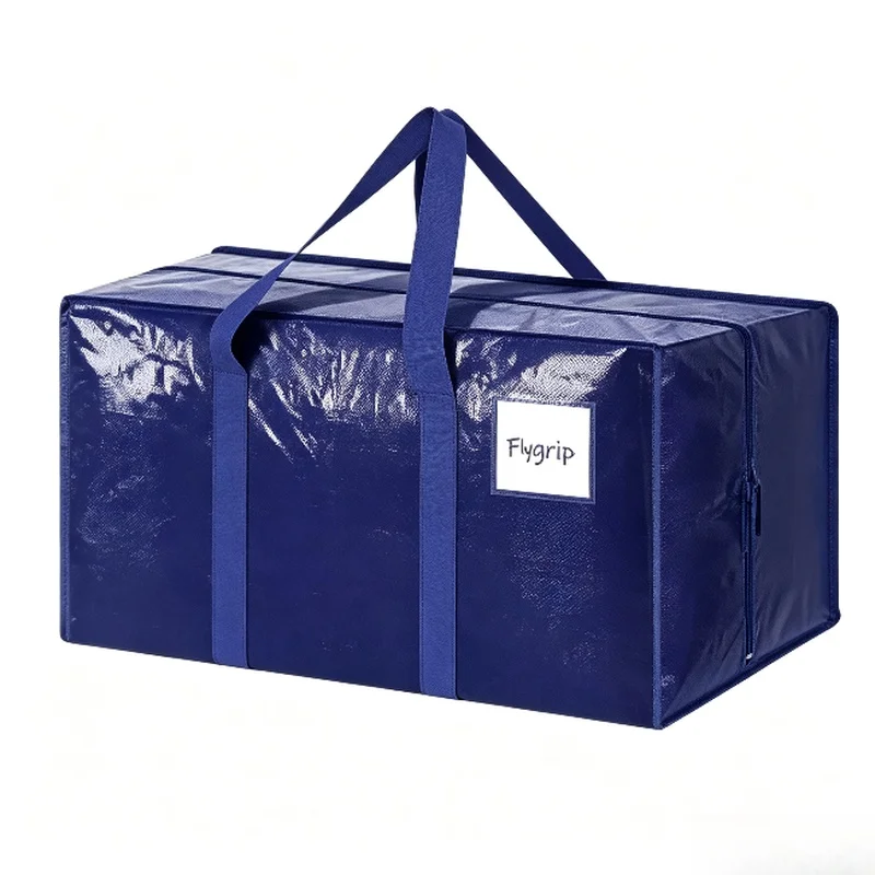 Stocking Stuffers Heavy‑Duty Extra Large Moving Bags with Zippers & Reinforced Handles, Reusable Storage Tote, Moving Box Substi