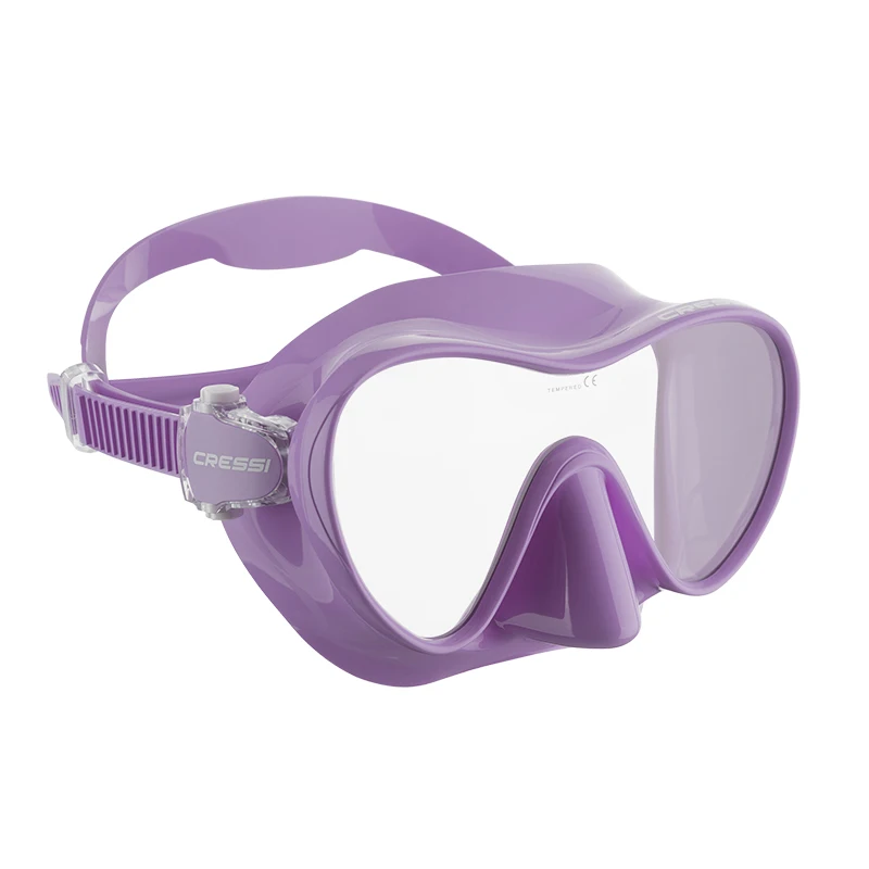 Cressi Kids Dving Mask F1 Small Snorkeling Swimming for Boys Girls Single Lens