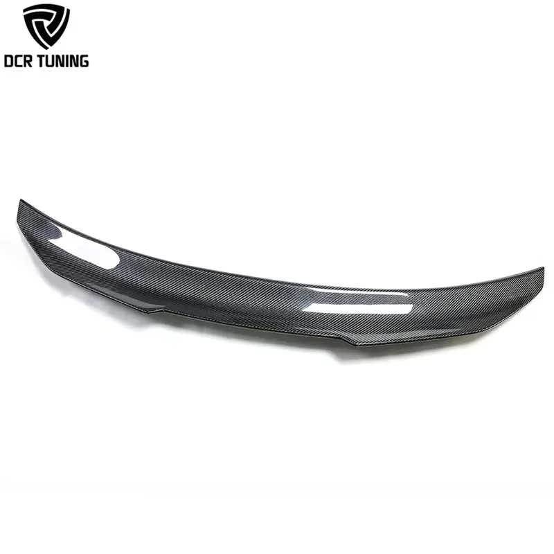 For Audi PSM Style Trunk Lip Spoiler  A4 Carbon Fiber Rear Spoiler Highkick Duckbill Back Boot Lip Wing Sedan 2009-2012