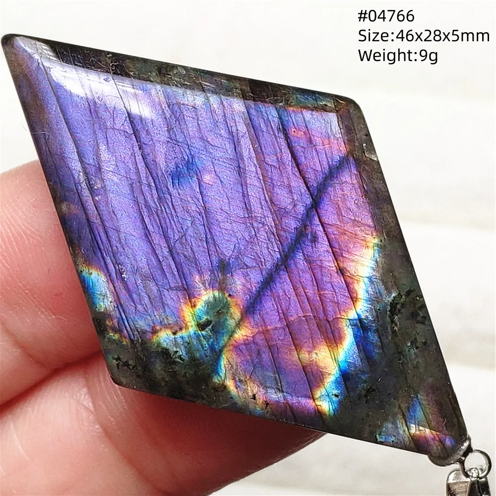 Natural Purple Light Labradorite Pendant Rare Women Love Blue Labradorite Necklace Jewelry Water Drop Fashion AAAAA