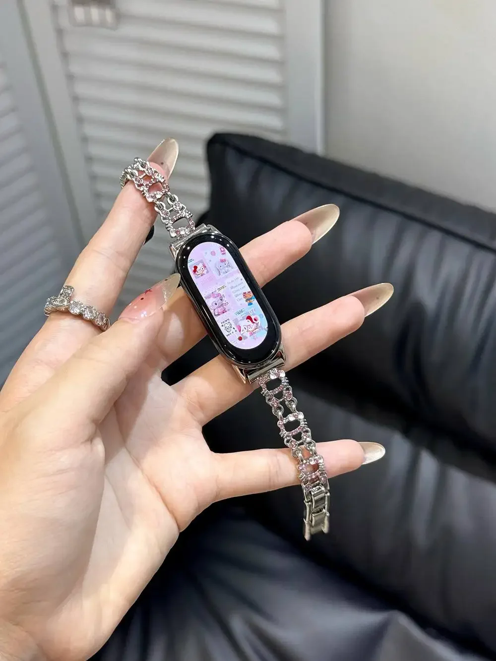 Nice Beads Bracelet Link For XIAOMi Band 8 Strap For Mi Band 9 New Design NFC Wristband Accessories