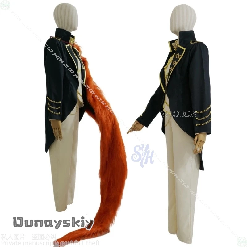 Sancho Cosplay Anime Spiel Limbus Company Kostüm {BankaiMode}Vintage Palace Style Mantel Hose Langhaariger Kragen Schal Halloween